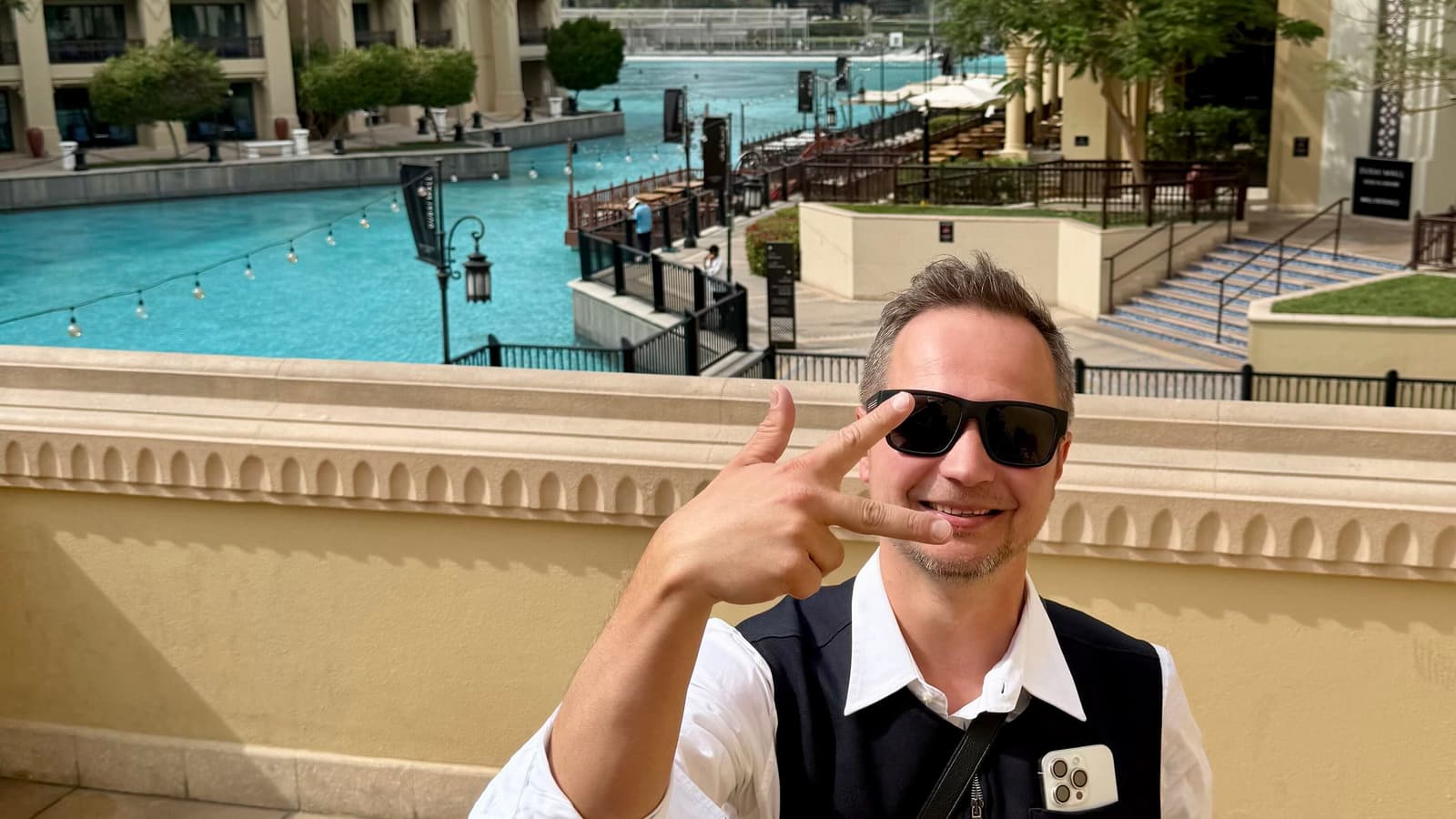 Andrej Slabinsky on the set of I LOVE DUBAI, Dubai, February 2025